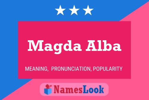 Magda Alba 名字海报