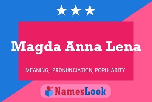 Magda Anna Lena 名字海报