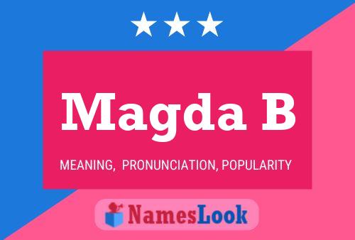 Magda B 名字海报