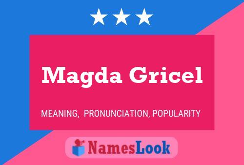 Magda Gricel 名字海报