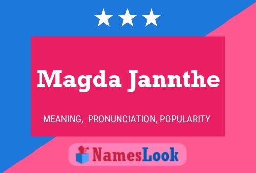 Magda Jannthe 名字海报