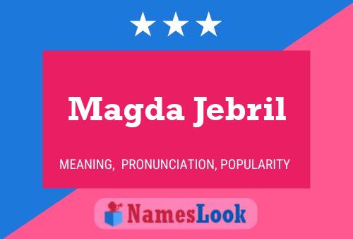 Magda Jebril 名字海报