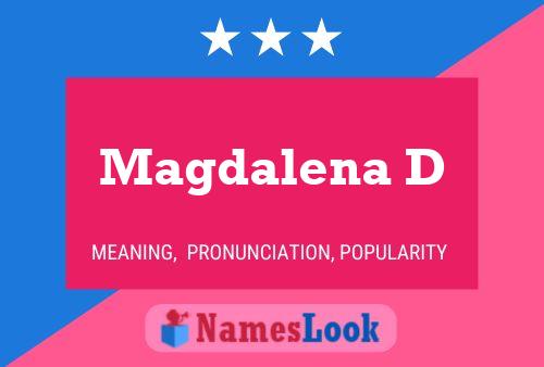 Magdalena D 名字海报