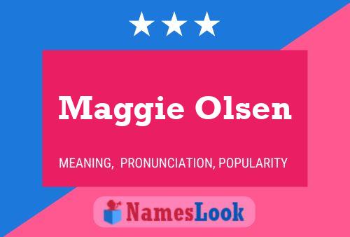 Maggie Olsen 名字海报