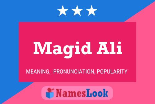 Magid Ali 名字海报