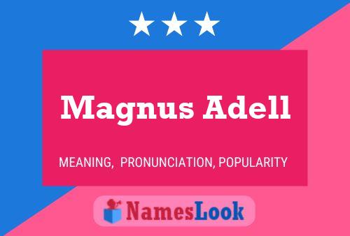 Magnus Adell 名字海报