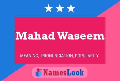 Mahad Waseem 名字海报