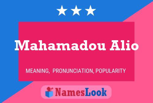 Mahamadou Alio 名字海报