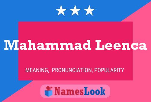 Mahammad Leenca 名字海报