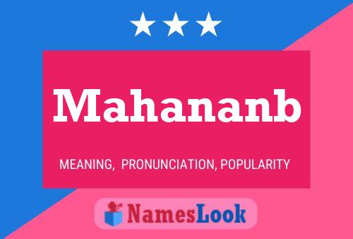 Mahananb 名字海报