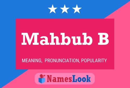 Mahbub B 名字海报