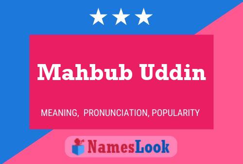 Mahbub Uddin 名字海报