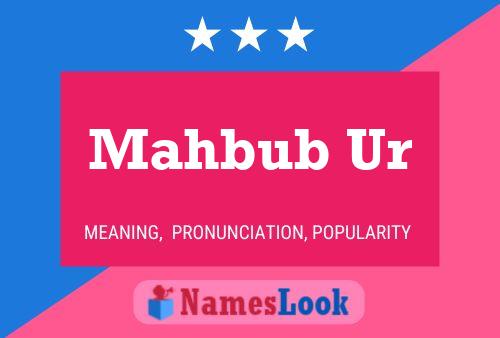 Mahbub Ur 名字海报