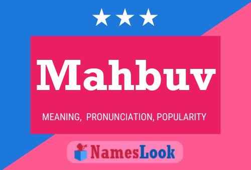 Mahbuv 名字海报