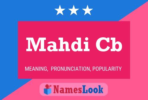 Mahdi Cb 名字海报