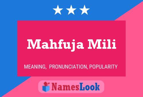 Mahfuja Mili 名字海报