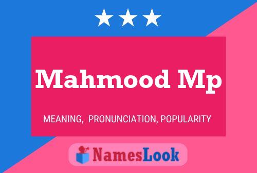 Mahmood Mp 名字海报