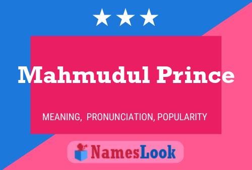 Mahmudul Prince 名字海报