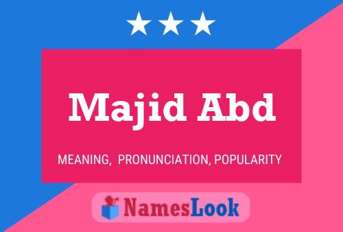 Majid Abd 名字海报