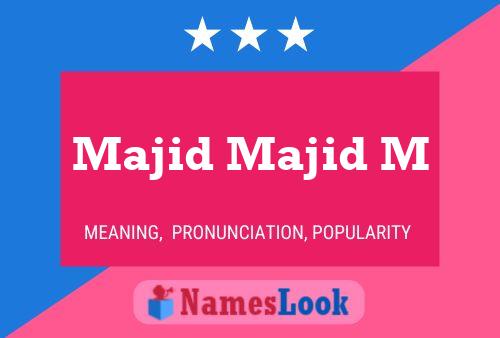 Majid Majid M 名字海报