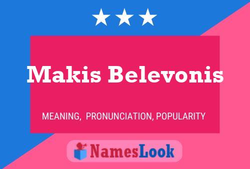 Makis Belevonis 名字海报