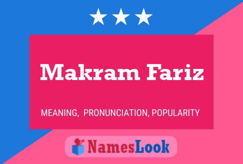 Makram Fariz 名字海报