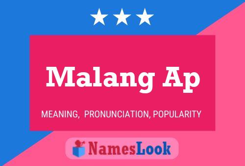 Malang Ap 名字海报