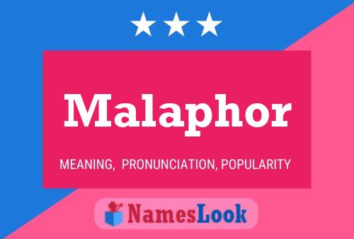 Malaphor 名字海报