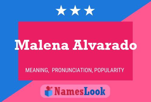 Malena Alvarado 名字海报