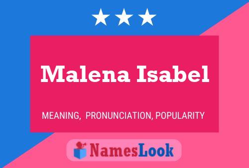 Malena Isabel 名字海报