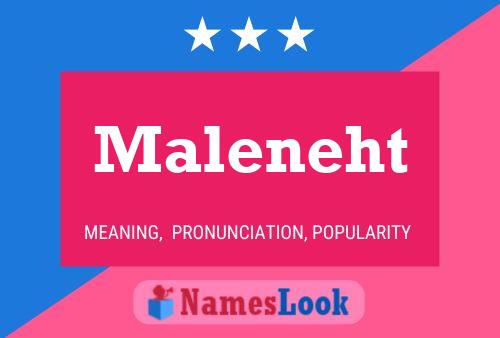 Maleneht 名字海报