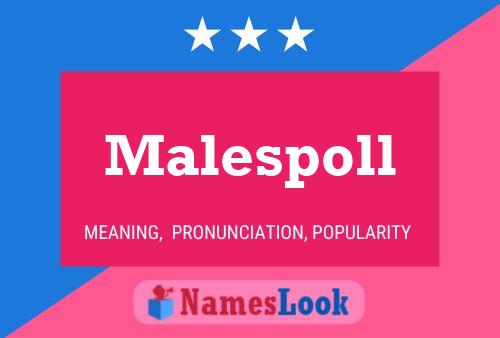 Malespoll 名字海报