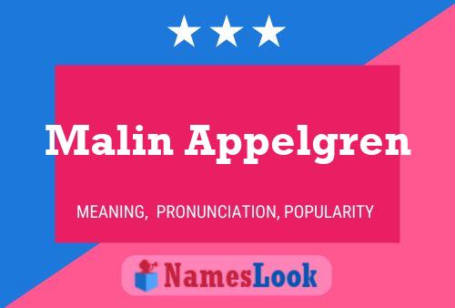 Malin Appelgren 名字海报