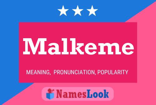 Malkeme 名字海报