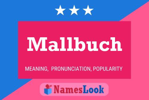 Mallbuch 名字海报