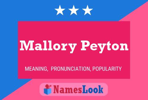 Mallory Peyton 名字海报