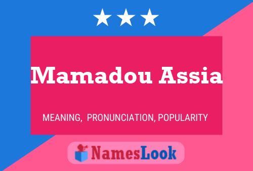 Mamadou Assia 名字海报