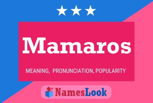 Mamaros 名字海报