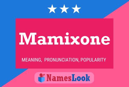 Mamixone 名字海报