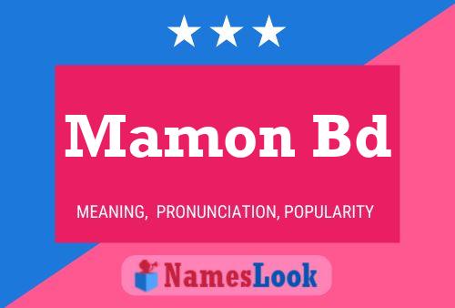 Mamon Bd 名字海报