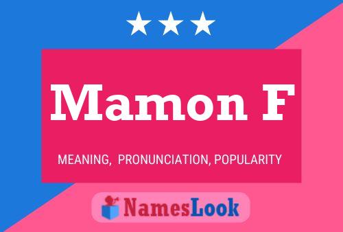 Mamon F 名字海报