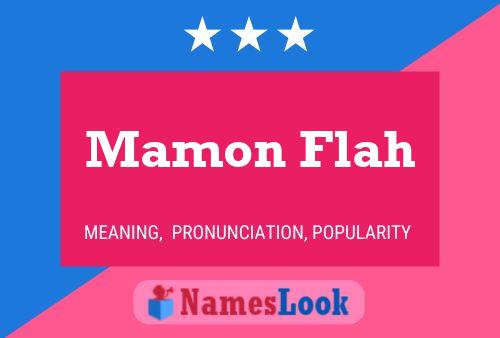 Mamon Flah 名字海报