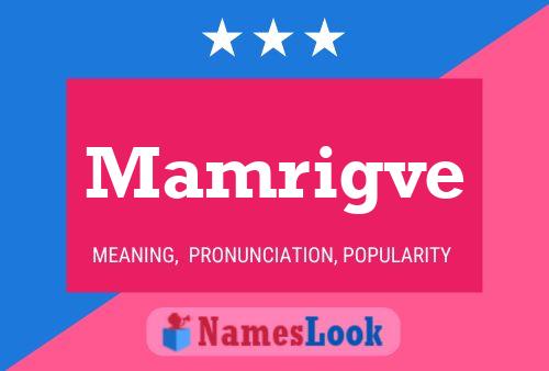 Mamrigve 名字海报