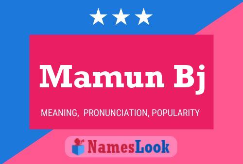 Mamun Bj 名字海报