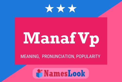 Manaf Vp 名字海报