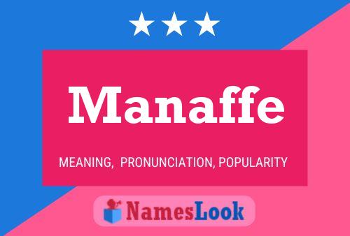 Manaffe 名字海报