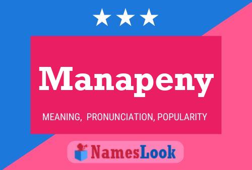 Manapeny 名字海报