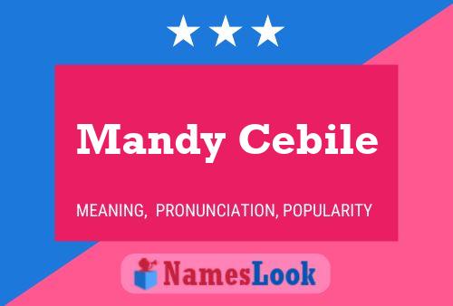 Mandy Cebile 名字海报