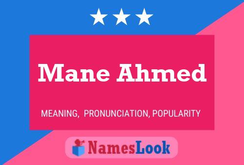 Mane Ahmed 名字海报