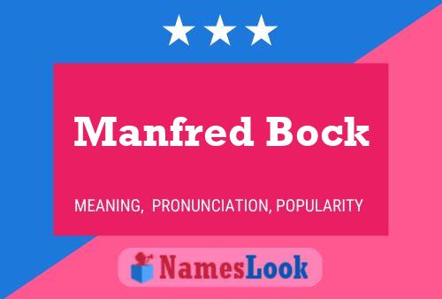 Manfred Bock 名字海报